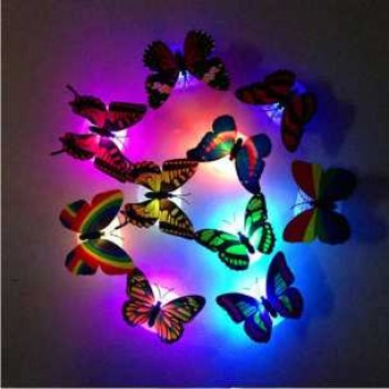 Colorful Changing 2017 Newest Birthday Gifts, 5 Butterfly LED Night Light For Birthday Party Wall Decor Imported From USA